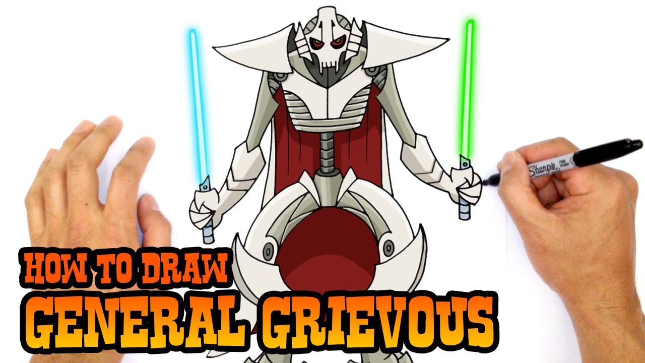How to Draw General Grievous Star Wars C4K ACADEMY
